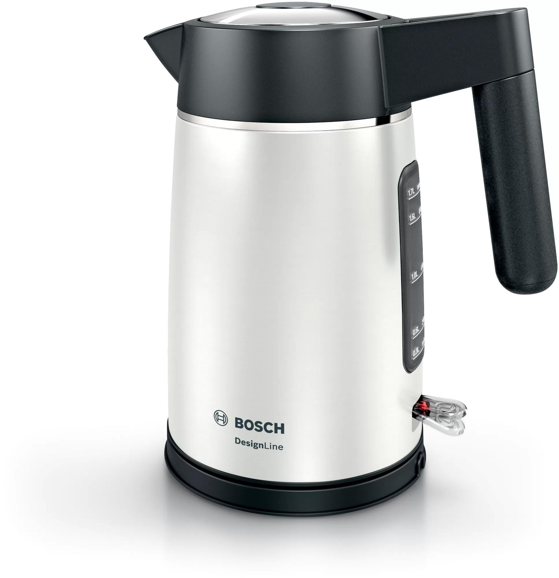 Virdulys Bosch TWK5P471 DesignLine, Sidabro spalvos, 1,7 L