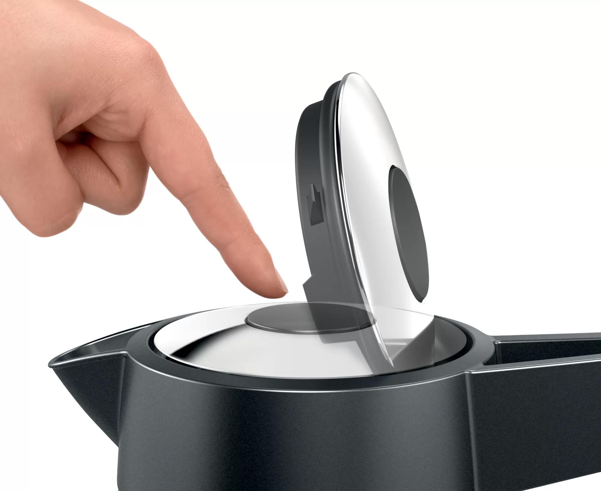 Virdulys Bosch TWK5P471 DesignLine, Sidabro spalvos, 1,7 L