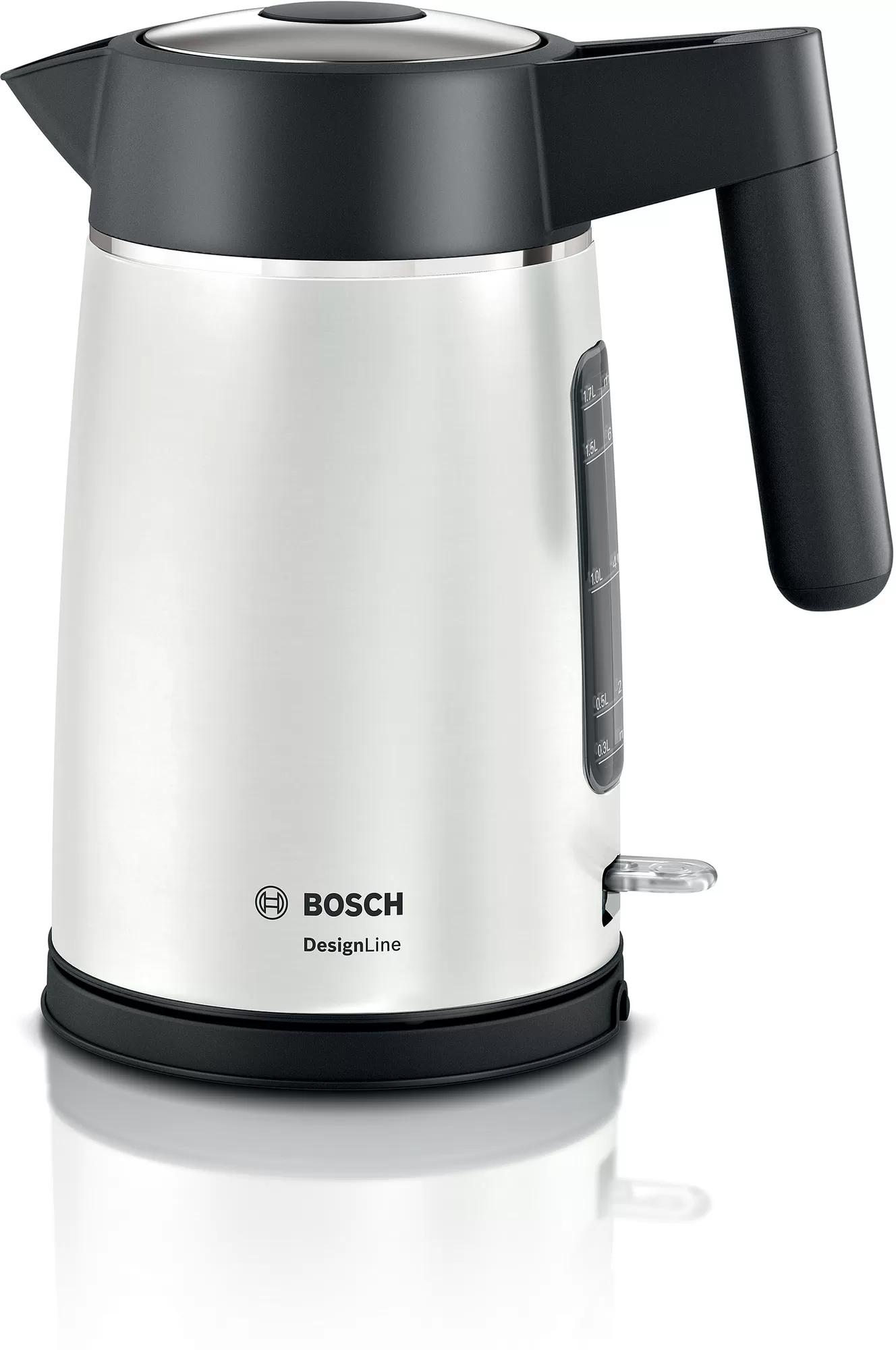 Virdulys Bosch TWK5P471 DesignLine, Sidabro spalvos, 1,7 L