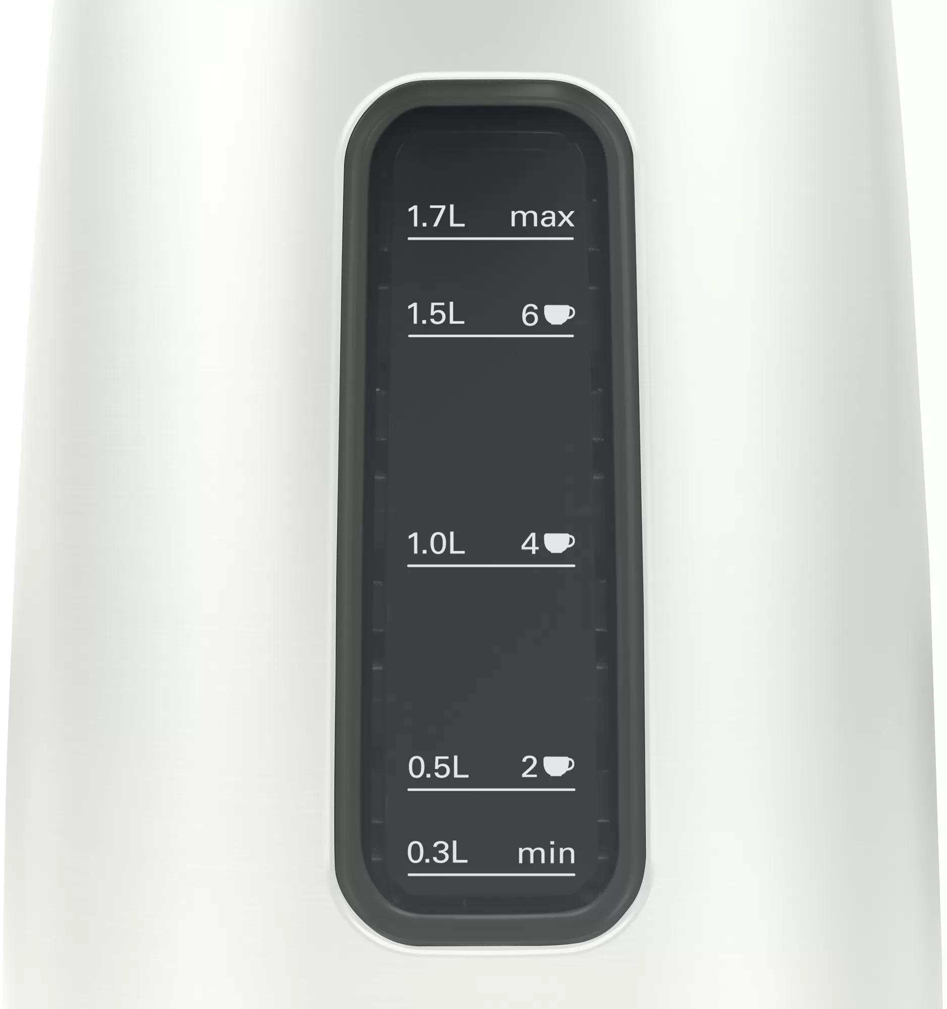 Virdulys Bosch TWK5P471 DesignLine, Sidabro spalvos, 1,7 L