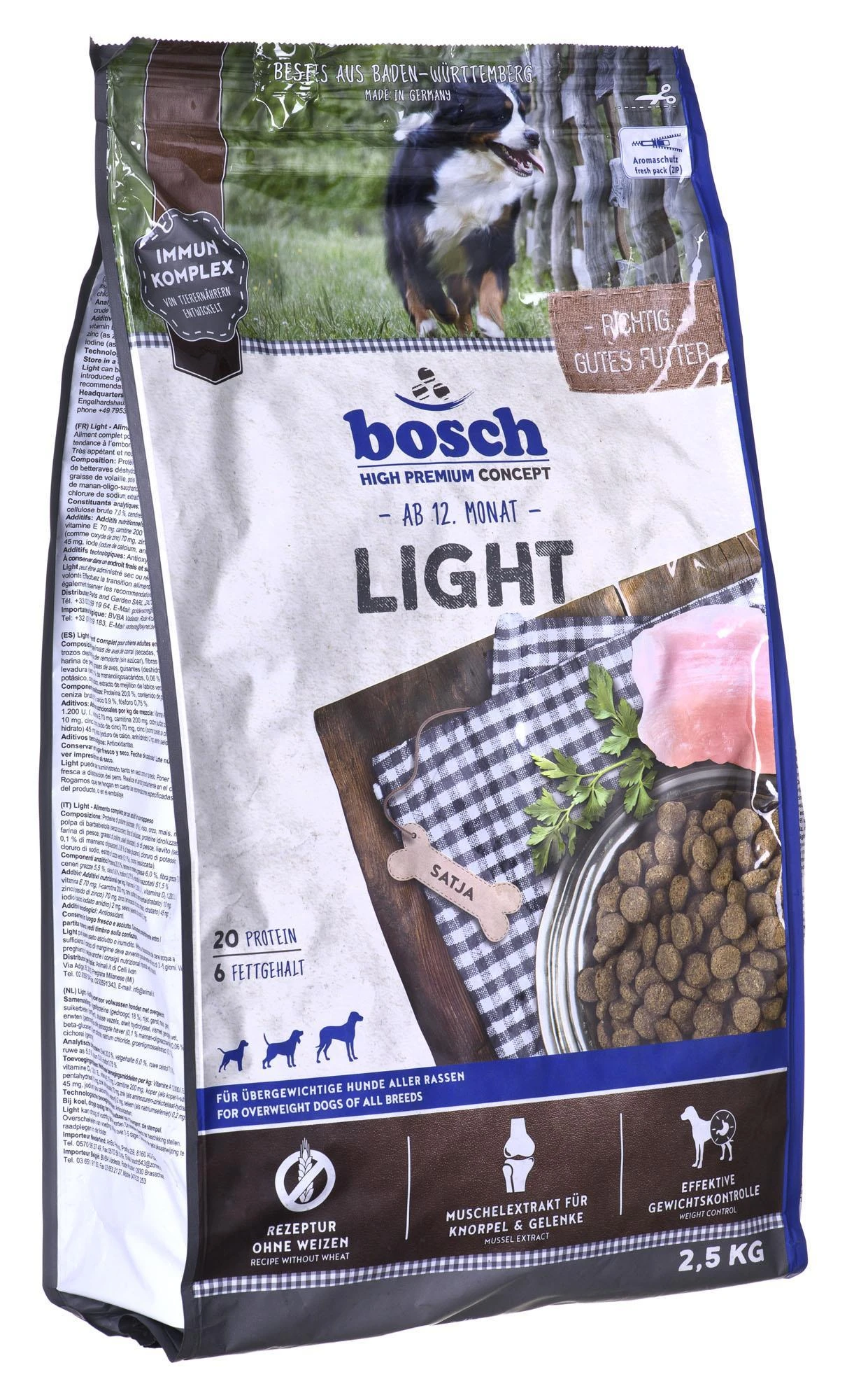 Bosch Petfood Bosch Šunų maistas suaugusiems Šunims LIGHT 2,5kg