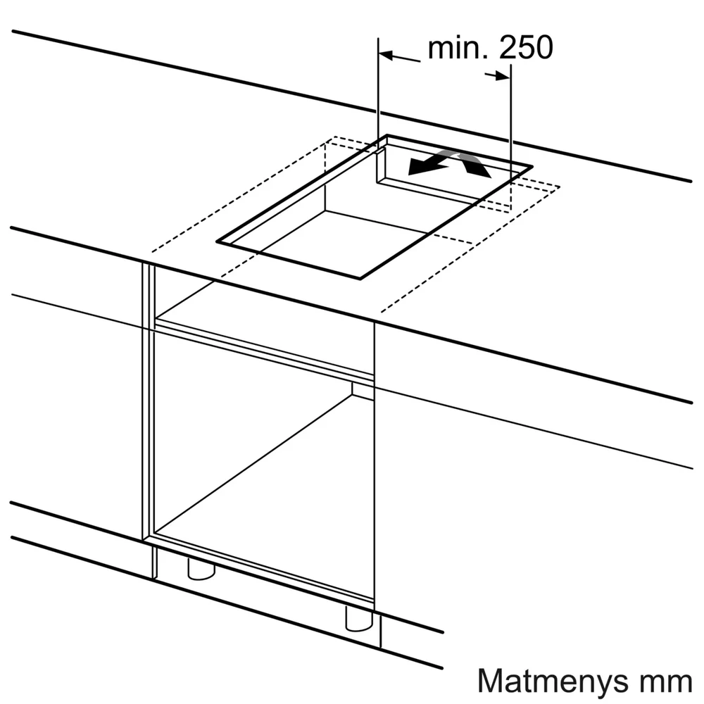 Bosch Domino | 30 cm Indukcinė kaitlentė su plieniniu rėmu (PIB375FB1E)
