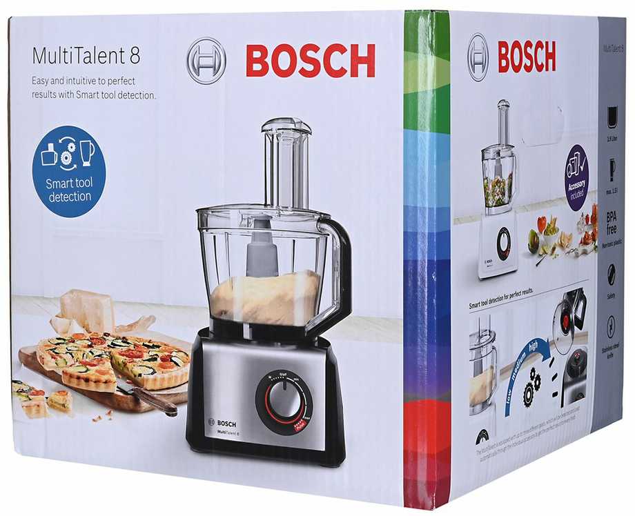 Virtuvinis kombainas Bosch MC812M865, MultiTalent 8, 1250 W, juodas ...