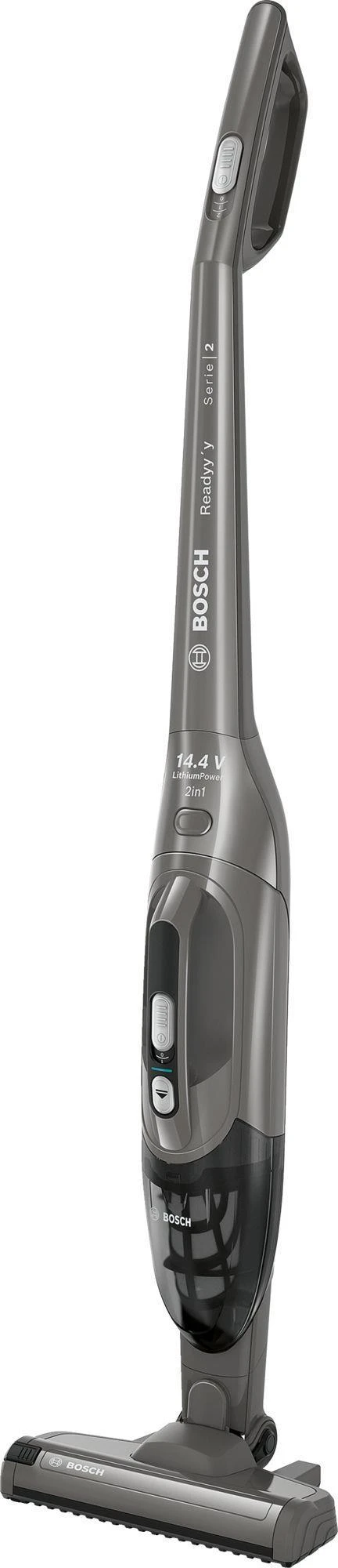 Bosch BBHF214G Serija 2, Įkraunamasis dulkių siurblys, Readyy'y 14.4V, Grafito
