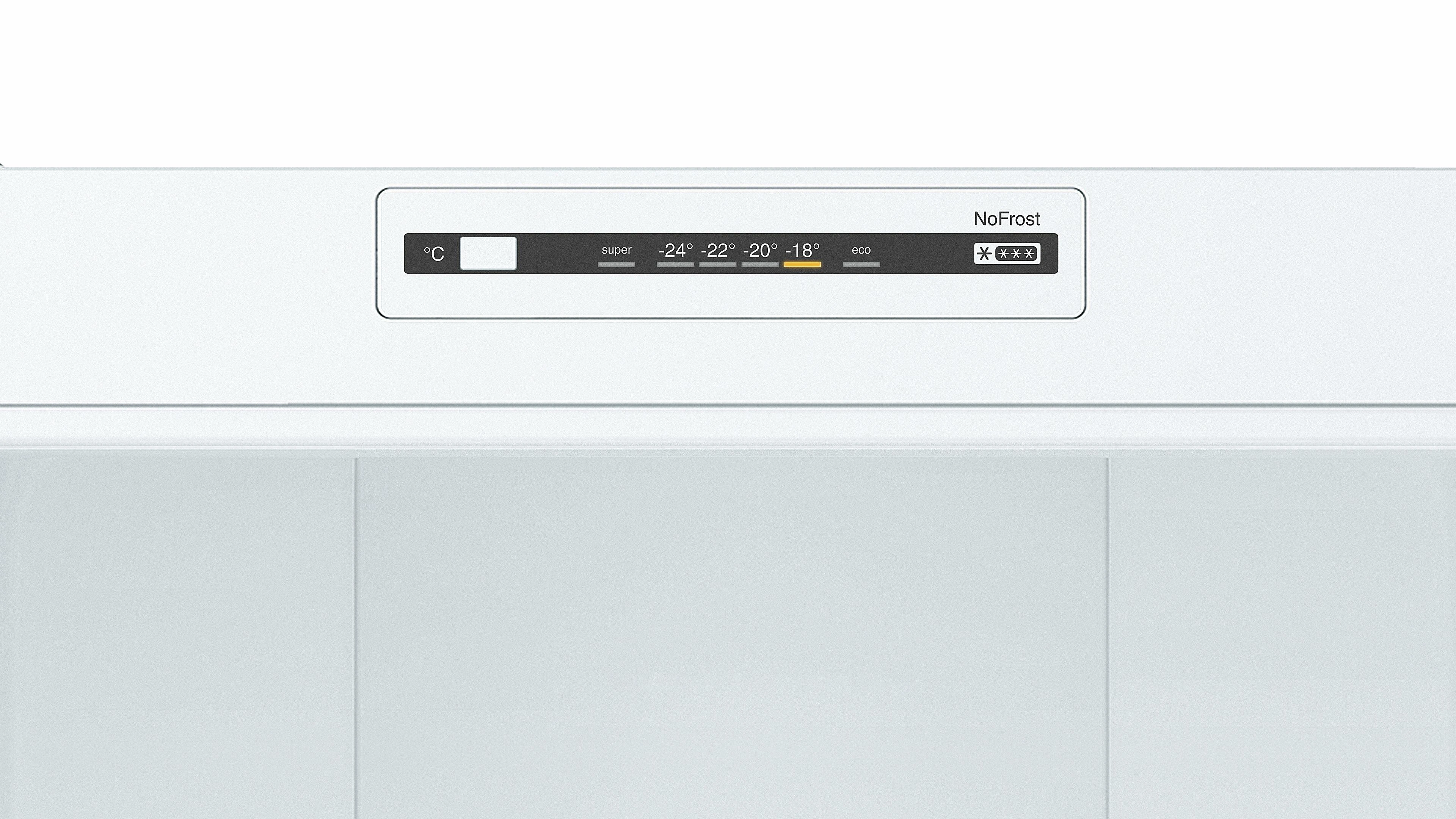 Šaldytuvas Bosch KGN36NWEA 2 serija, Baltos spalvos
