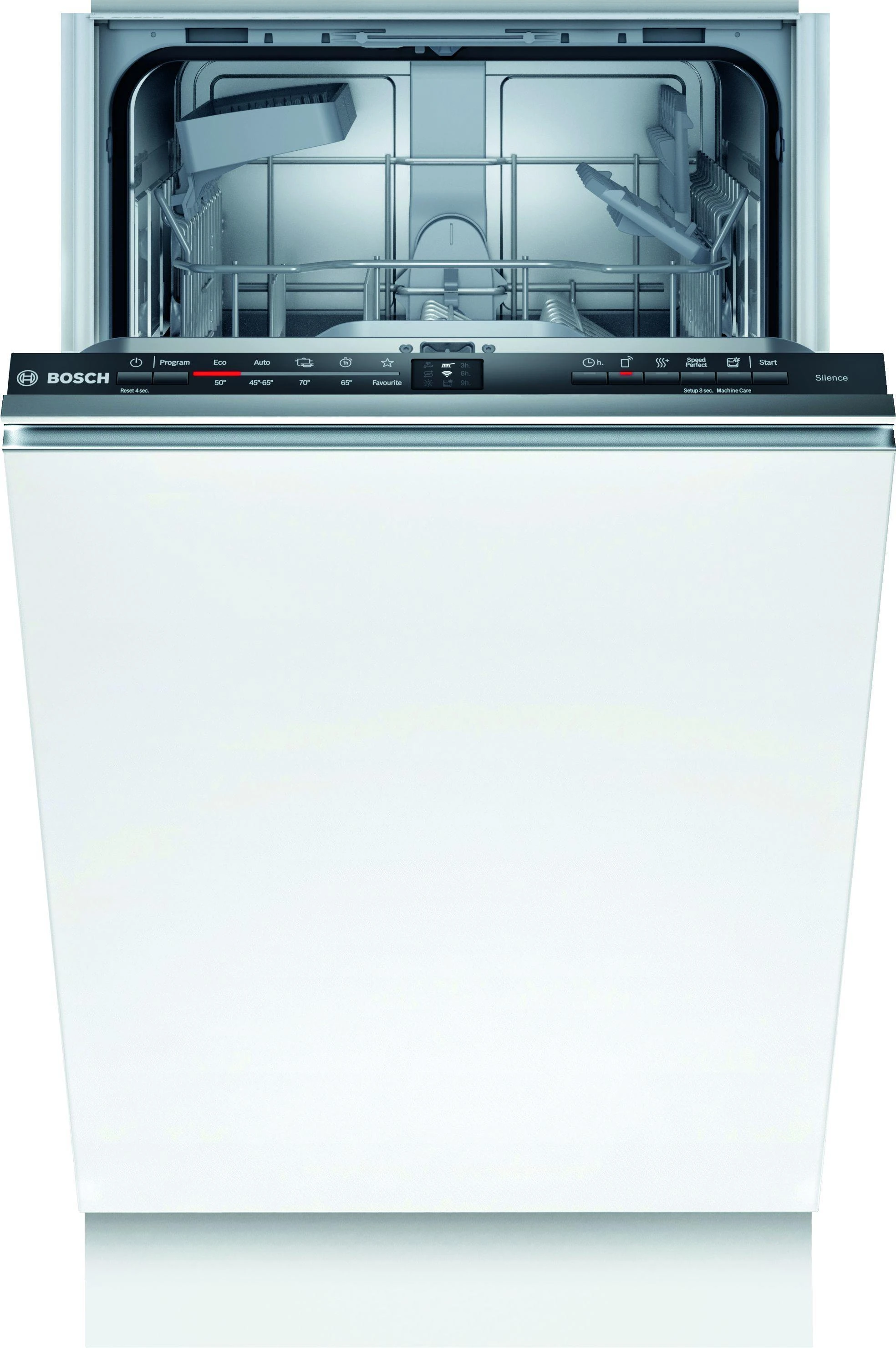 Įmontuojama indaplovė Bosch SPV2IKX10E 45 cm