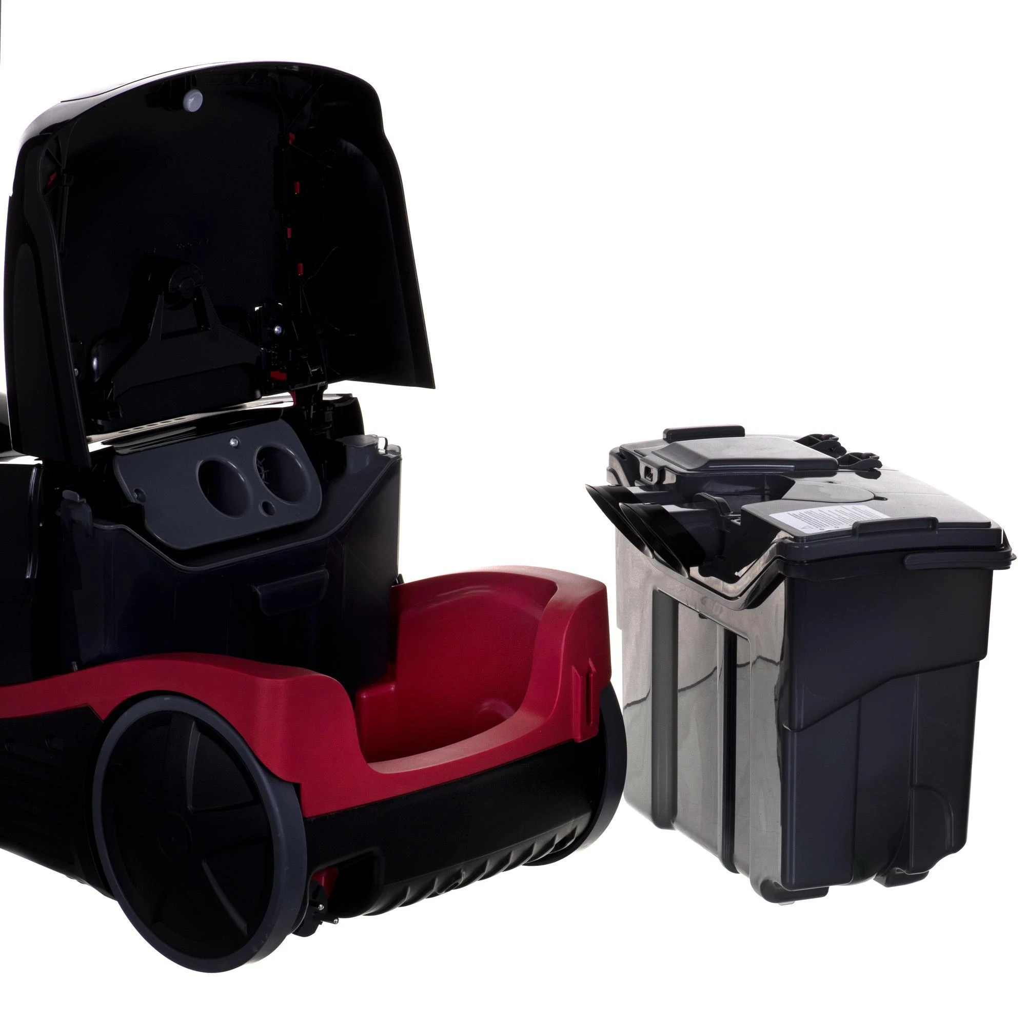 Sauso ir drėgno valymo dulkių siurblys Bosch AquaWash & Clean BWD421POW, 2100 W, Juodos ir raudonos spalvos