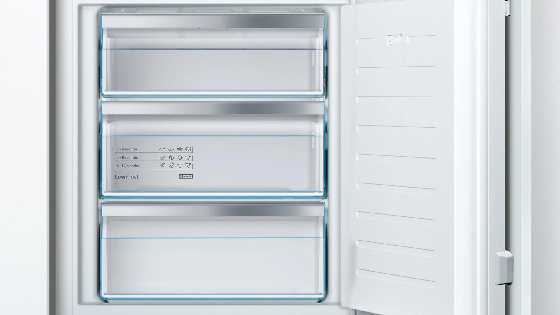 Bosch ‎GIV11AFE0 GIV11AFE0 Serija 4, Įmontuojamasis šaldiklis, 71.2 x 55.8 cm, plokščias vyris