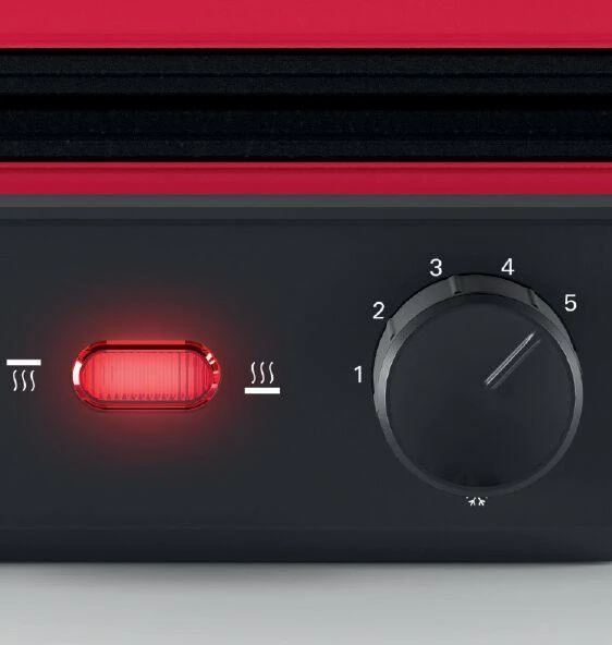 Elektrinis grilius Bosch TCG4104, 2000W, Raudonos spalvos