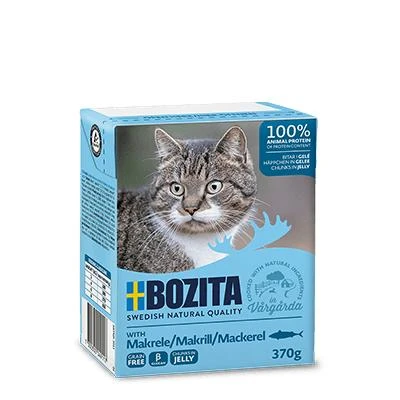 Drėgnas Kačių Maistas - Bozita Skumbrės Gabaliukai Želė.