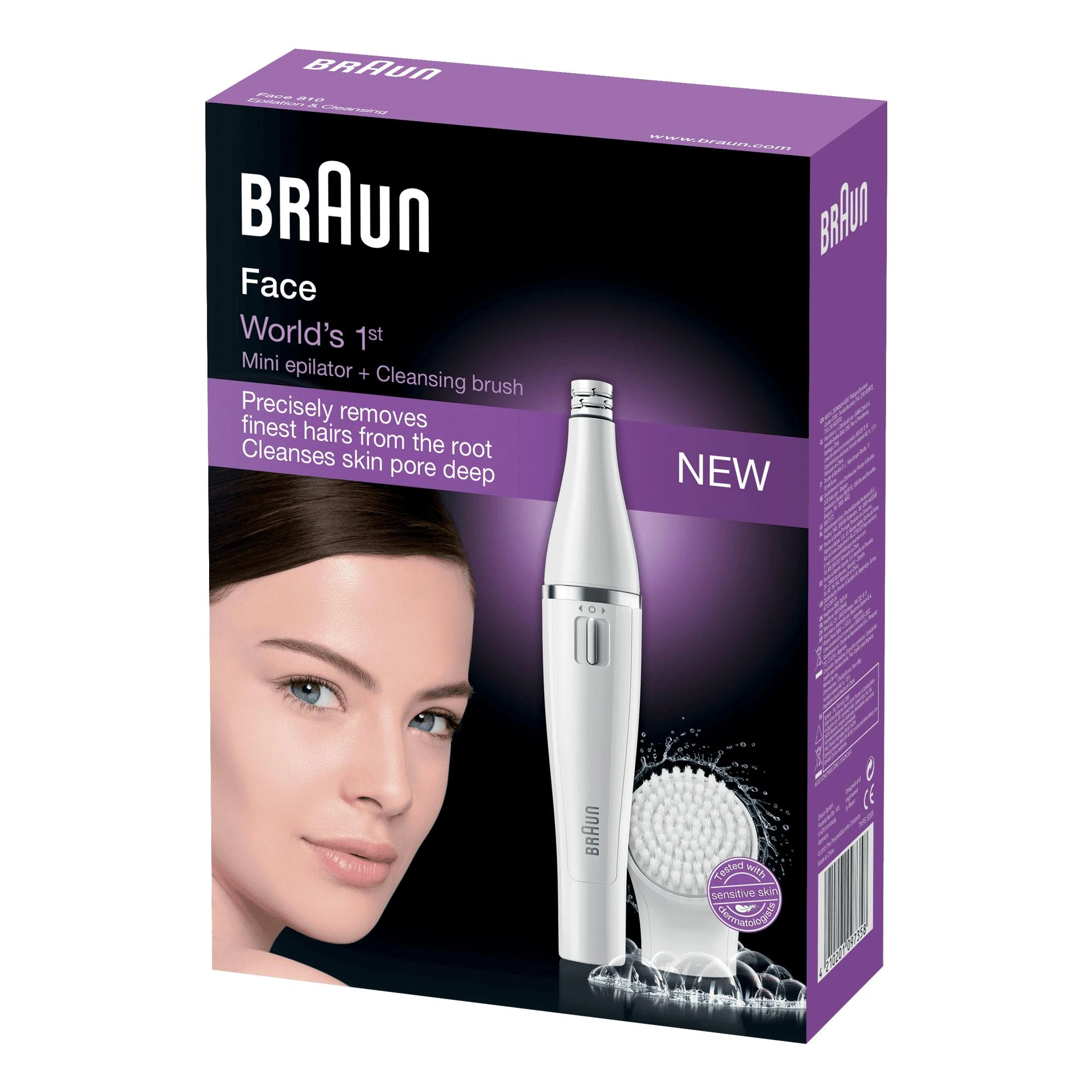 Braun Face 810 Balta 10 pincetai