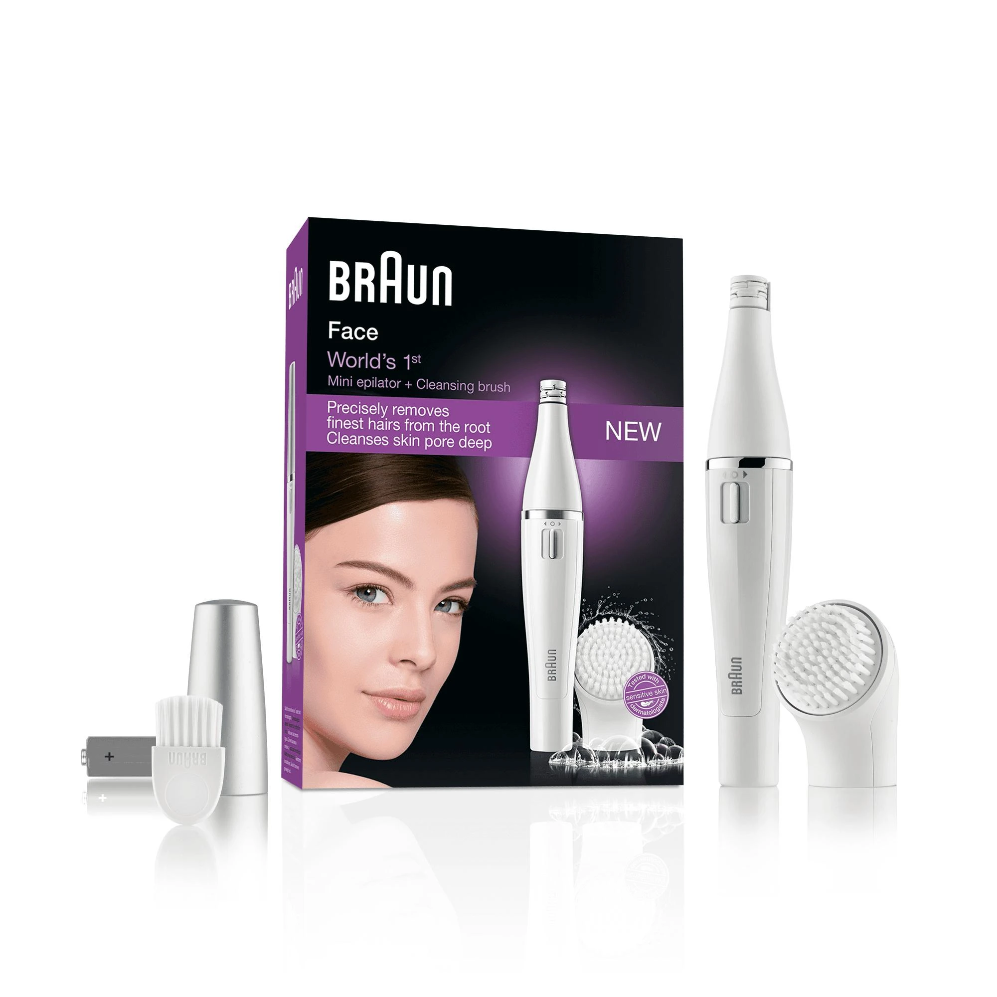 Braun Face 810 Balta 10 pincetai