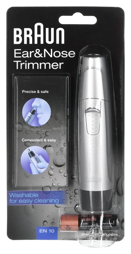 Braun Ear&Nose EN10 plaukų kirpimo mašinėlė Juoda, Sidabras