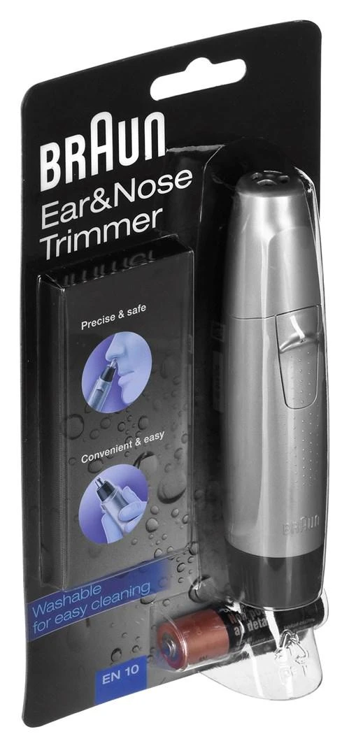 Braun Ear&Nose EN10 plaukų kirpimo mašinėlė Juoda, Sidabras