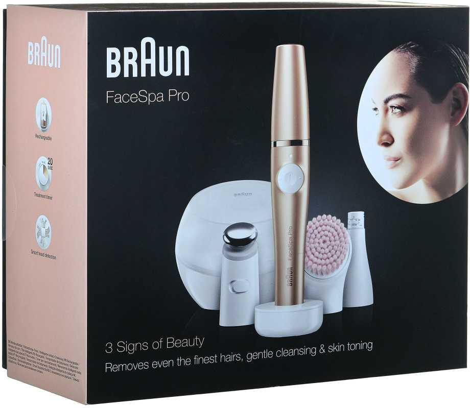 Braun FaceSpa Pro 921 Bronza, Balta 10 pincetai
