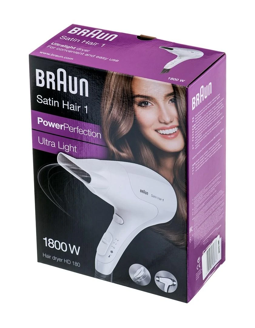 Plaukų Džiovintuvas - Braun HD180 1800 W Baltas