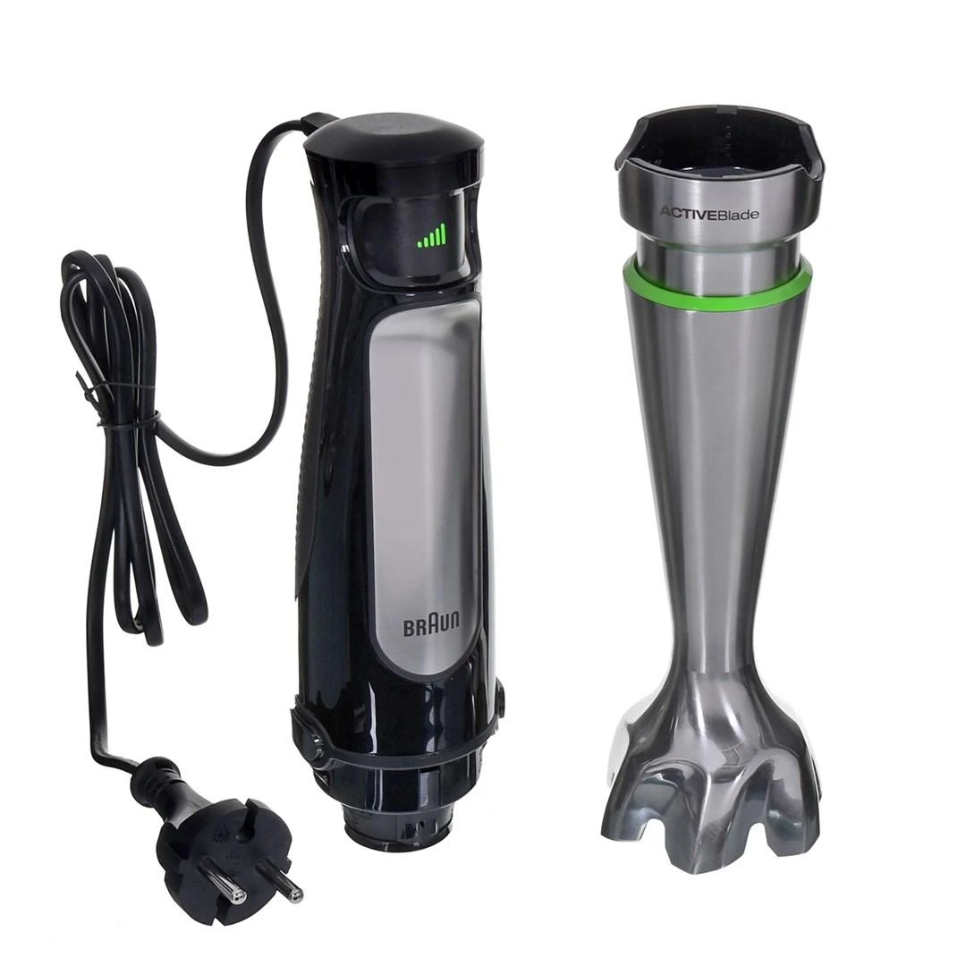 Braun MQ 7025X 0,6 L Panardinamas maišytuvas Juoda, Nerūdijančiojo plieno 1000 W