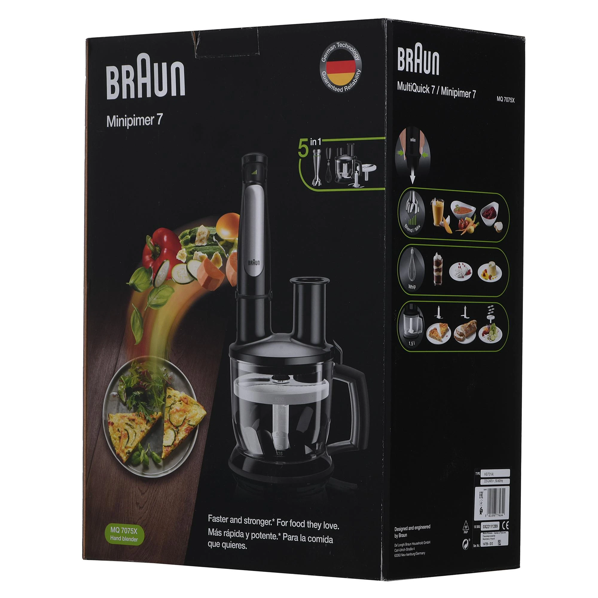 BRAUN MQ 7075X Plakiklis