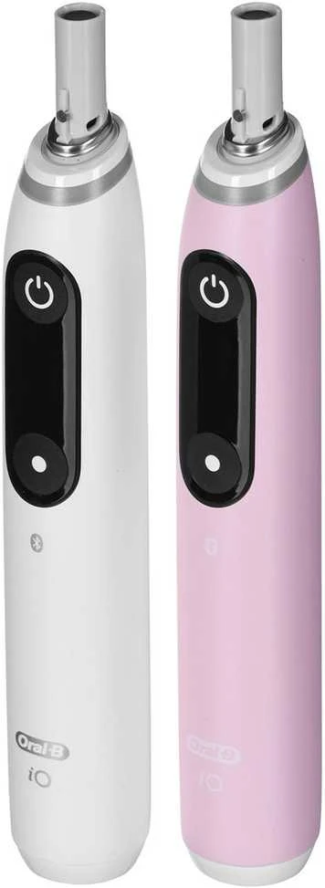 Braun iOM6d.2I6.1 Oral-B iO6 Duo Pack Elektrinis Dantų Šepetėlis Baltas + Rožinė Sand Extra Handle