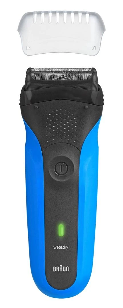 Barzdaskutė Braun Series 3 310BT Skustuvas Apkarpymo mašinėlė Juoda, Mėlyna