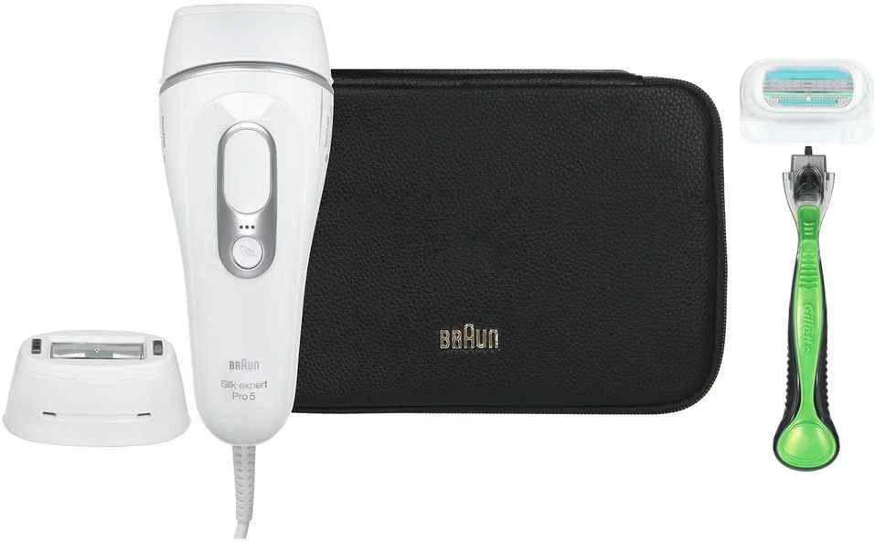 Braun Silk-expert Pro 5 PL5145 IPL balta ir-sidabrinė