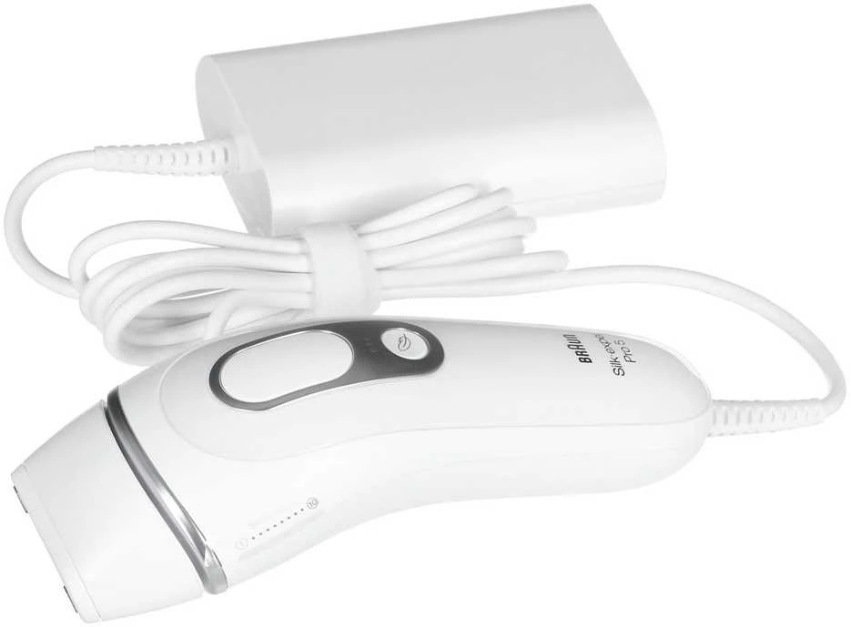 Braun Silk-expert Pro 5 PL5145 IPL balta ir-sidabrinė