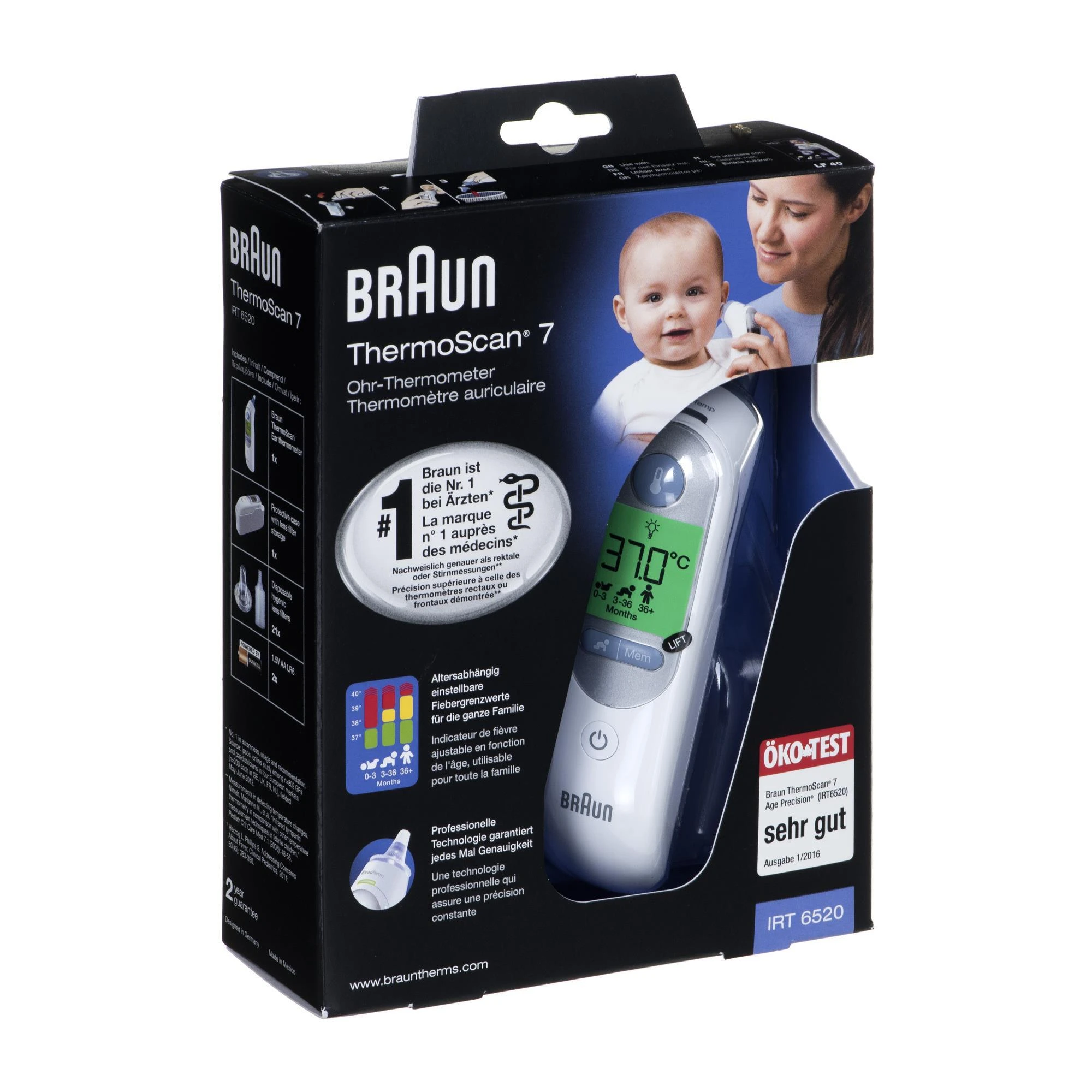 Ausies termometras Braun IRT 6520 ThermoScan 7