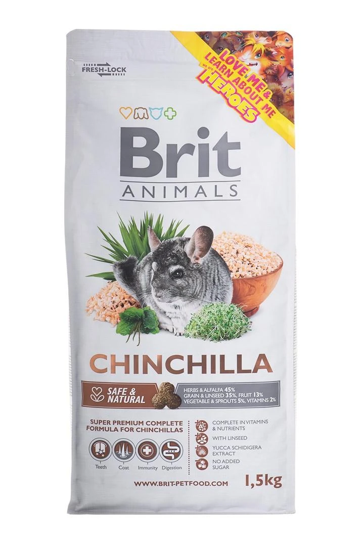 BRIT Animals maistas šinšiloms 1,5kg