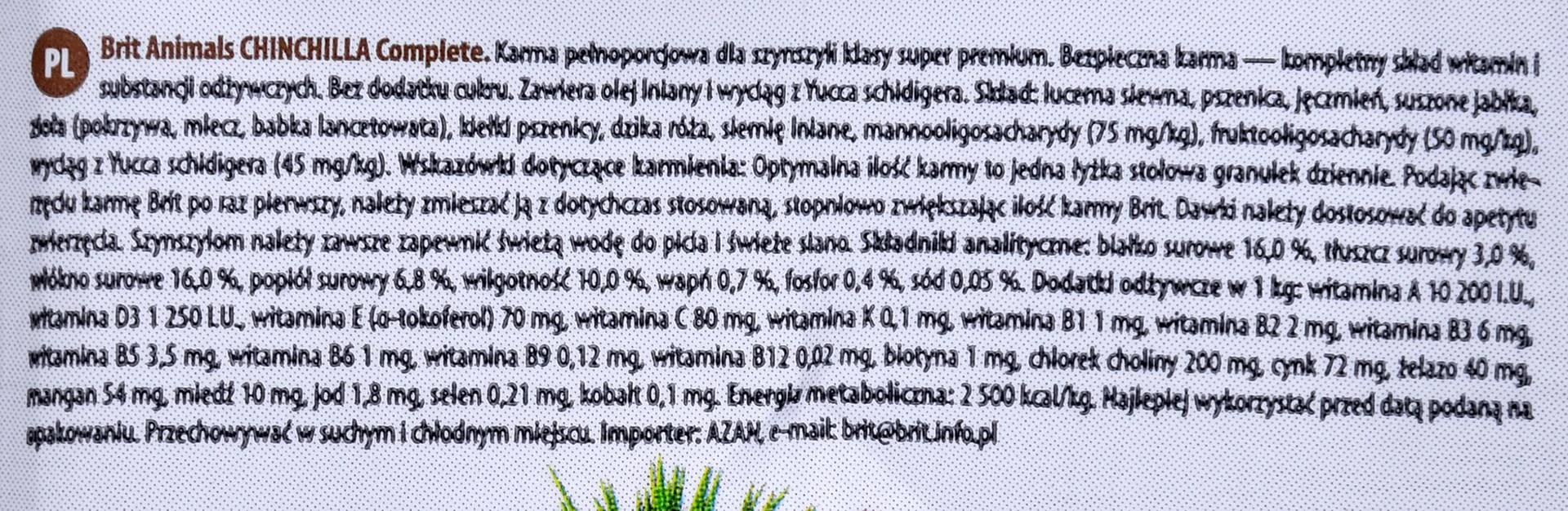 BRIT Animals maistas šinšiloms 300g