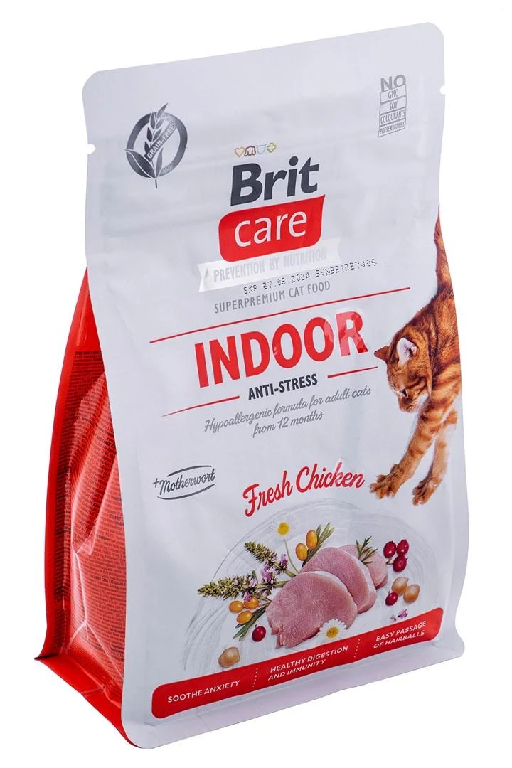 Brit Care Cat GF Indoor Anti-stress sausas maistas katėms 0,4kg
