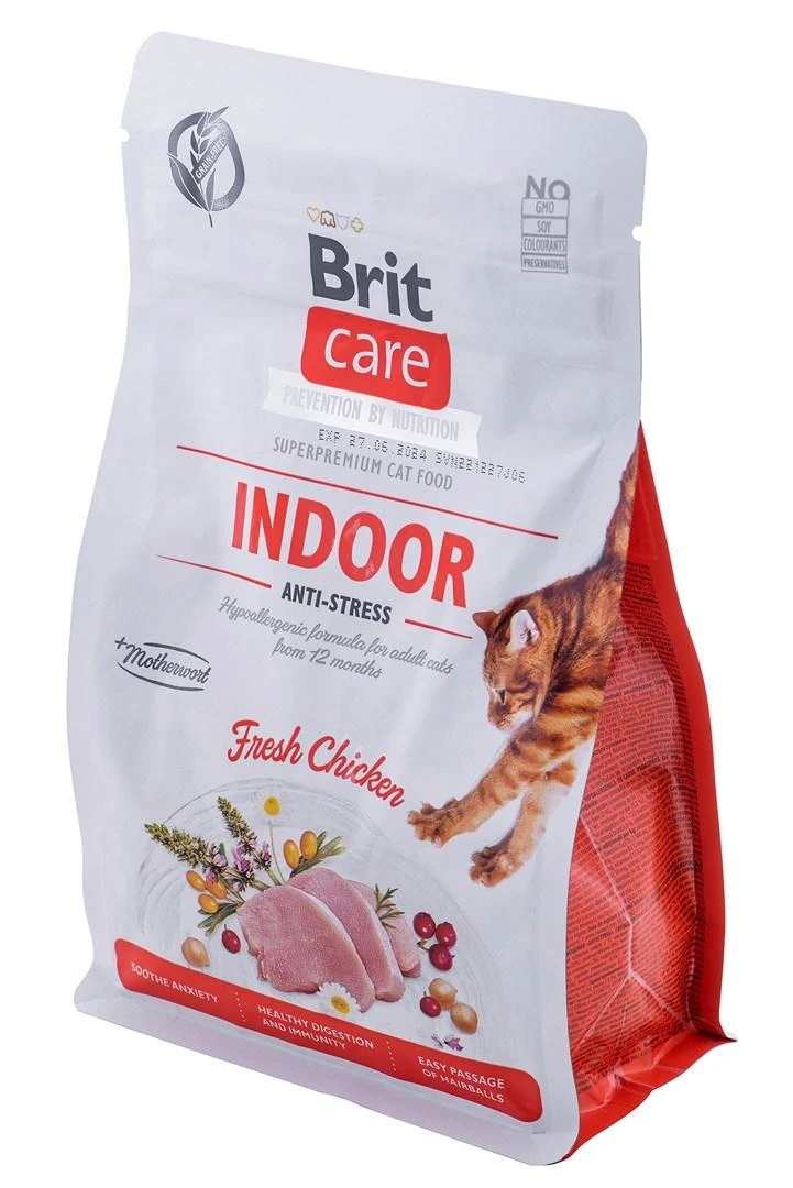 Brit Care Cat GF Indoor Anti-stress sausas maistas katėms 0,4kg