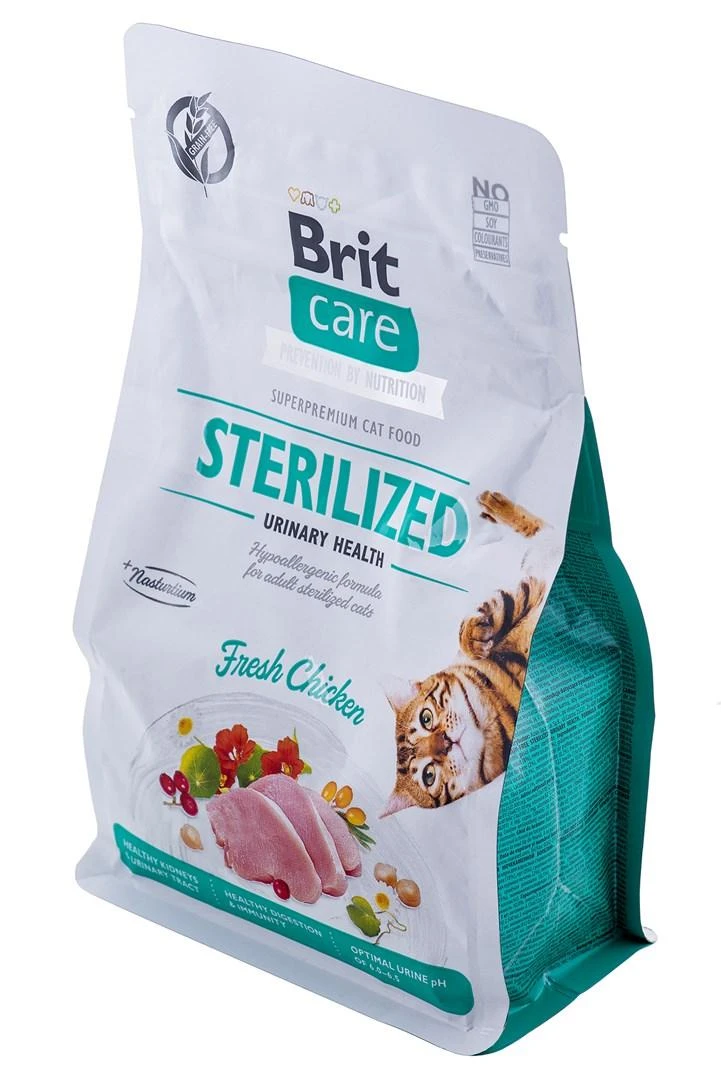 Brit Care Cat GF Sterilizuota šlapimo sveikata (Šviežia vištiena) 0,4kg