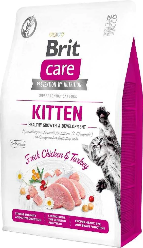Brit Care Cat GF Kitten sveikas augimas ir vystymasis 2kg
