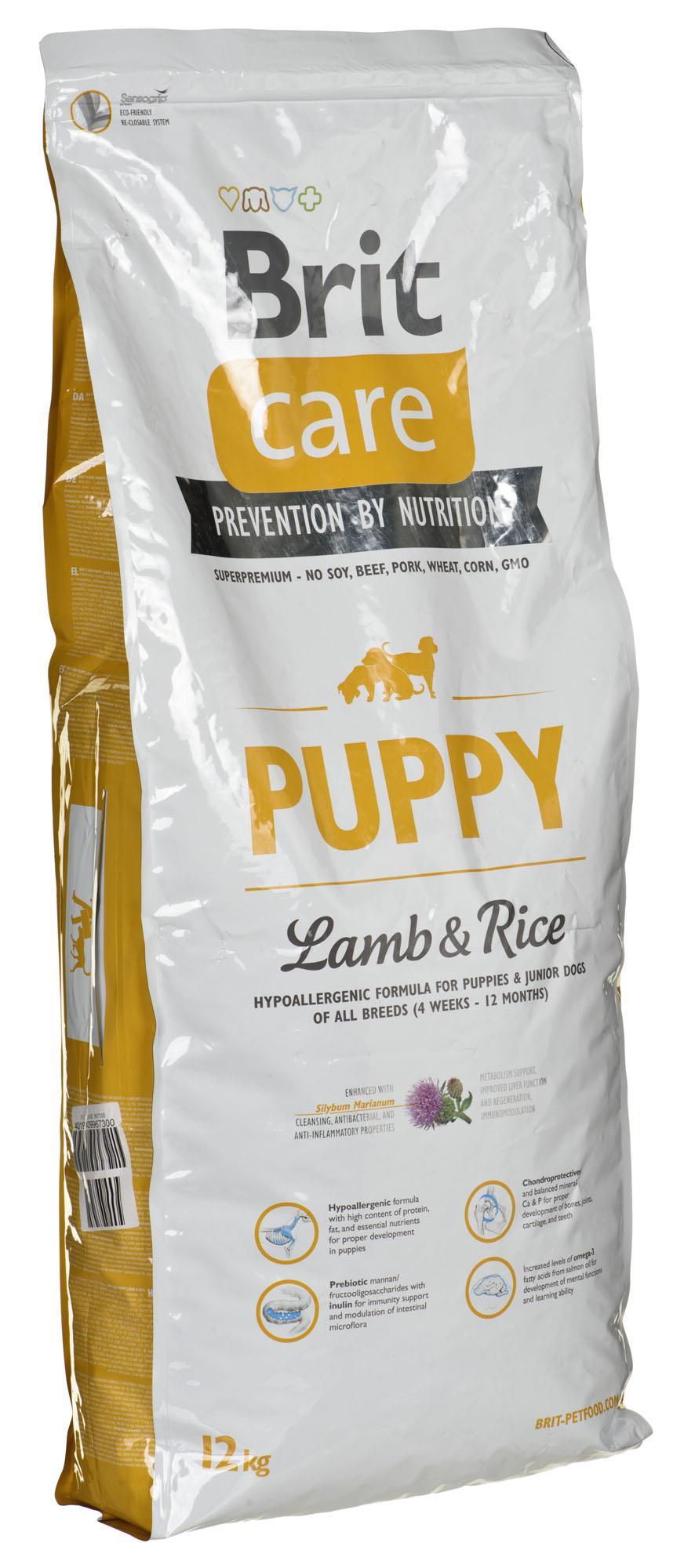 BRIT CARE Dog Puppy su ėriena ir ryžiais 12kg