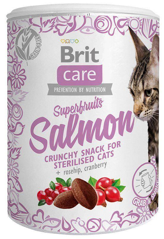 Kačių Skanėstai - Brit Care Superfruits Lašiša 100 g