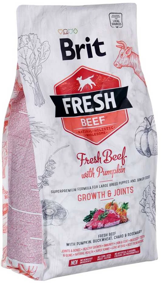 Brit Fresh Dog Jautiena su moliūgas Puppy Large 2,5kg
