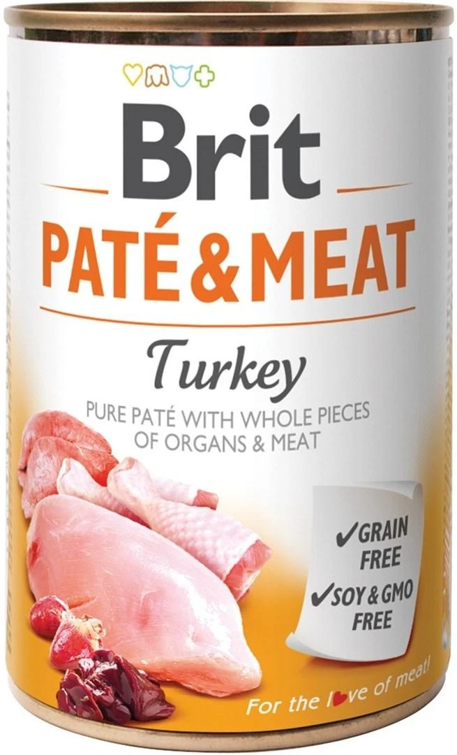 BRIT Paté & Meat su kalakutiene - šlapias šunų maistas - 400g