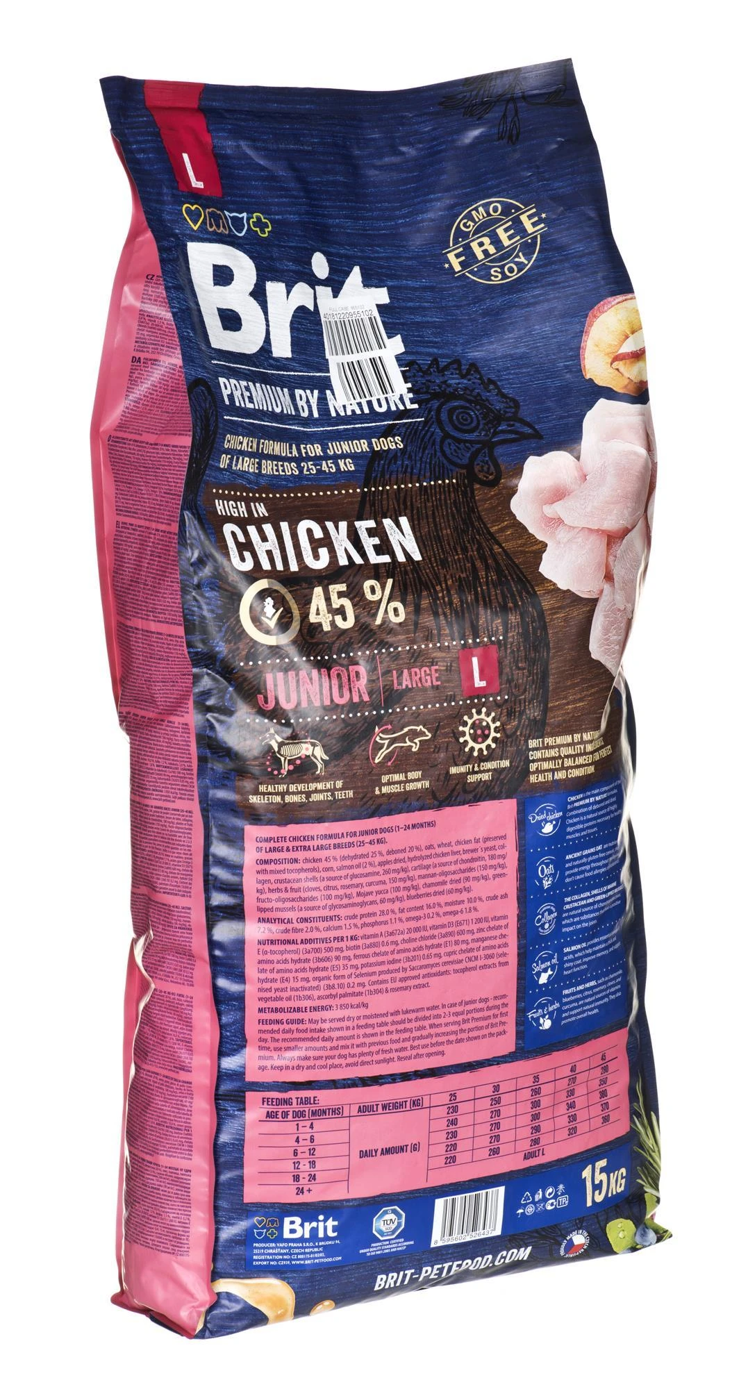 BRIT PREMIUM Dog by Nature Junior L 15kg