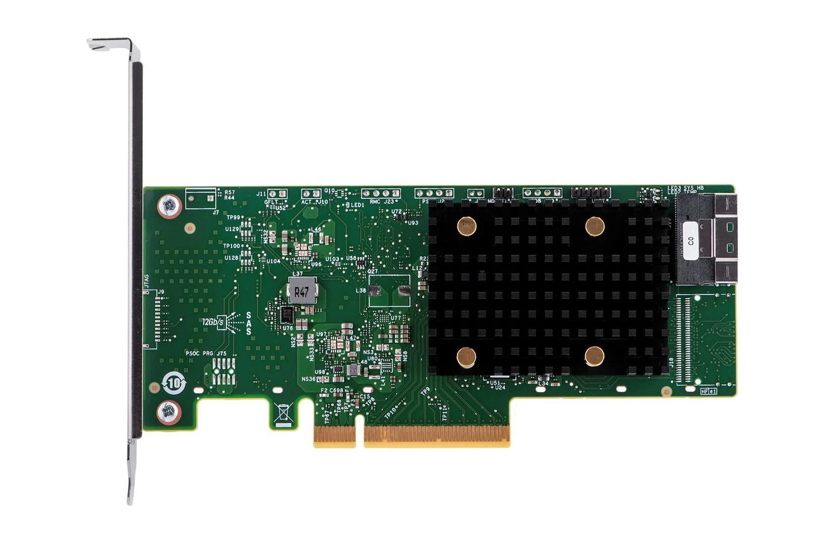 „Broadcom HBA 9500-8i“ sąsajos plokštės / adapteris, vidinė SAS, SATA