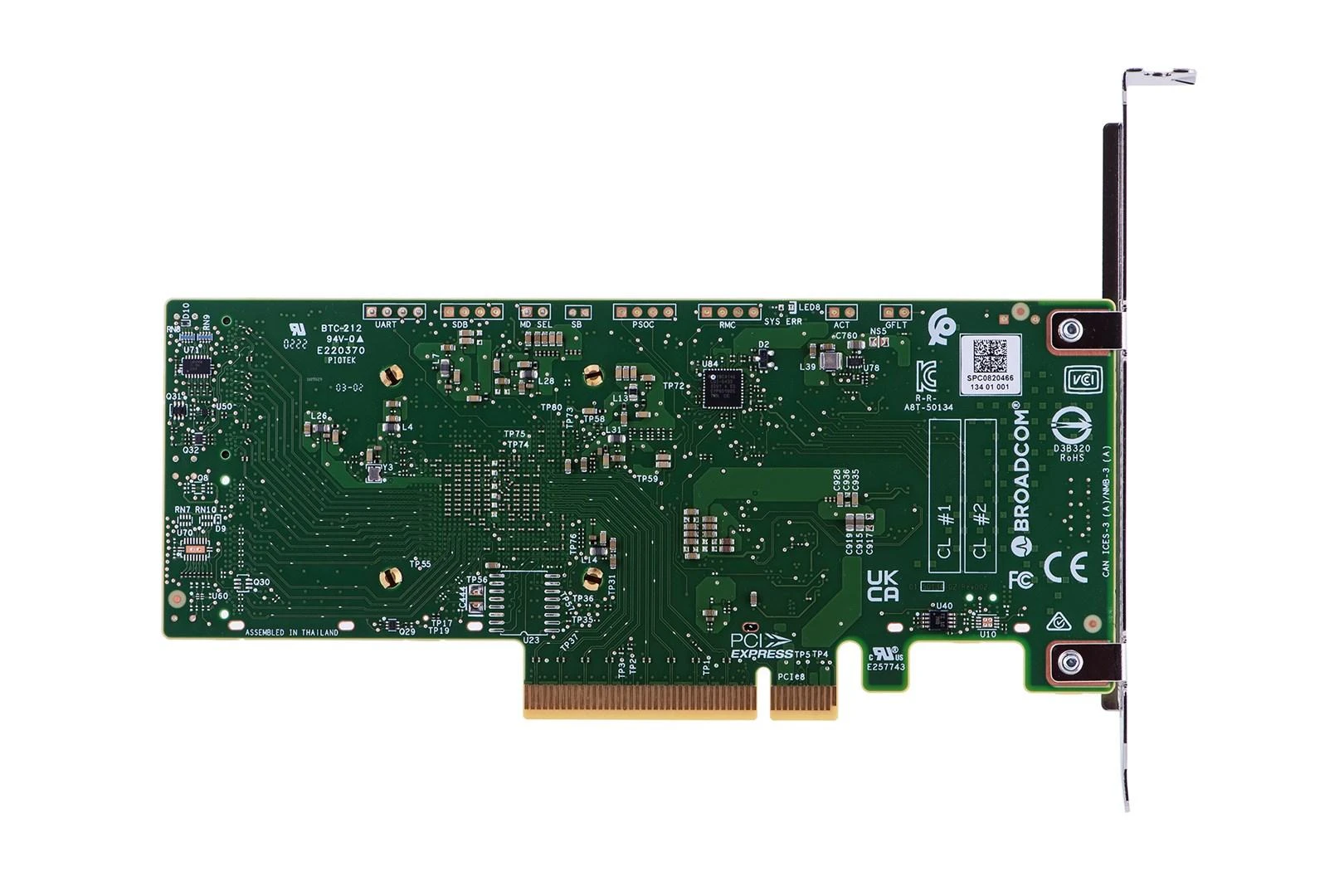 „Broadcom HBA 9500-8i“ sąsajos plokštės / adapteris, vidinė SAS, SATA