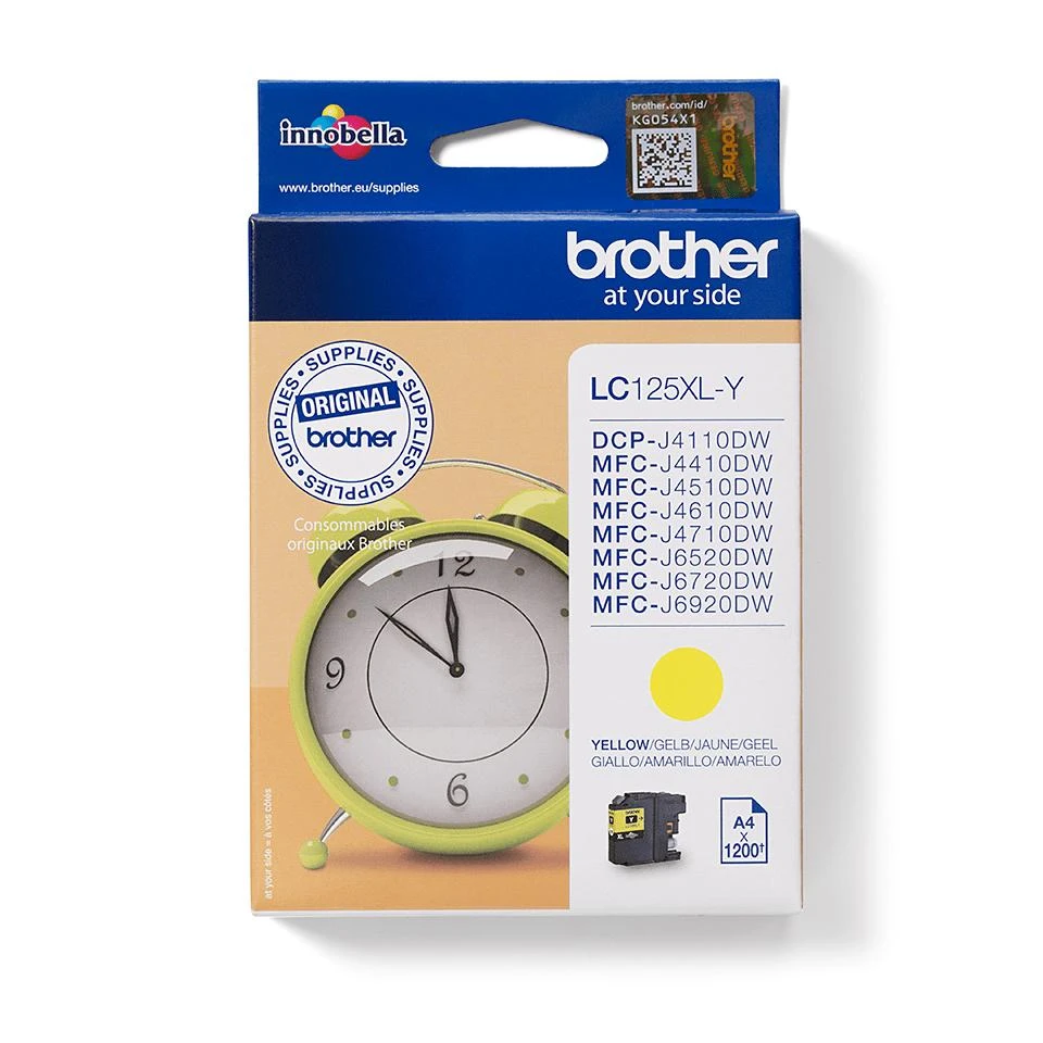 Brother LC125XLY | Rašalo kasetė | Geltona