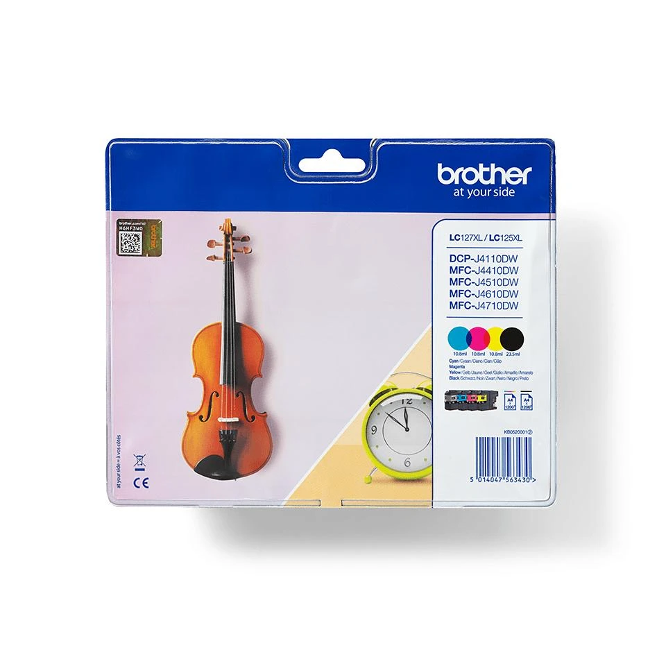 Rašalo kasetė Brother LC127XLVALBP CMYK| MFC-J4510DW