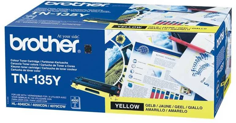 BROTHER TN-135Y TONER Geltonas 4000P