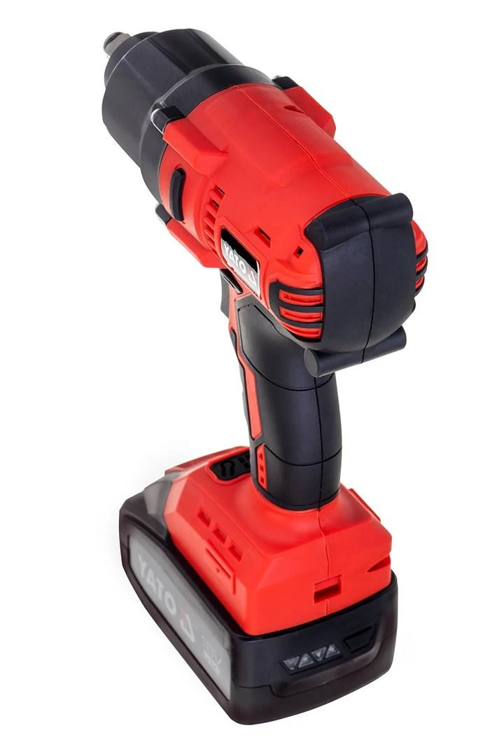 YATO Akumuliatorinis bešepetėlinis smūginis veržliasūkis YT-82806, Li-ion, 18V, 1x3.0 Ah, 700Nm, 1/2"