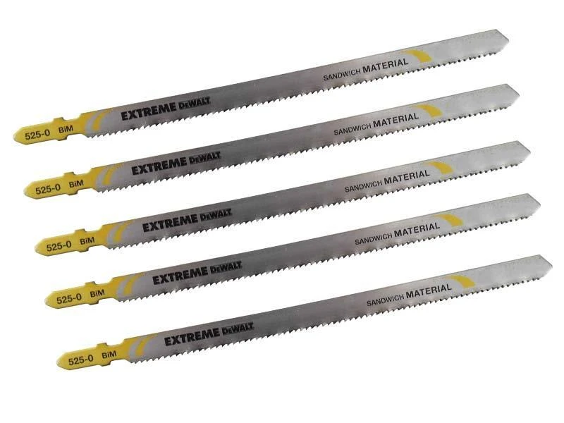 DEWALT JIGSAW BLADE 180x2mm T718BF SANDWICH PLOKŠTĖS / 5vnt.