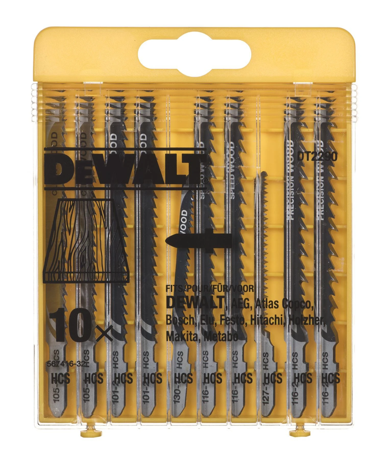 Pjūkleliai siaurapjūkliui DeWalt DT2290; 10 vnt.