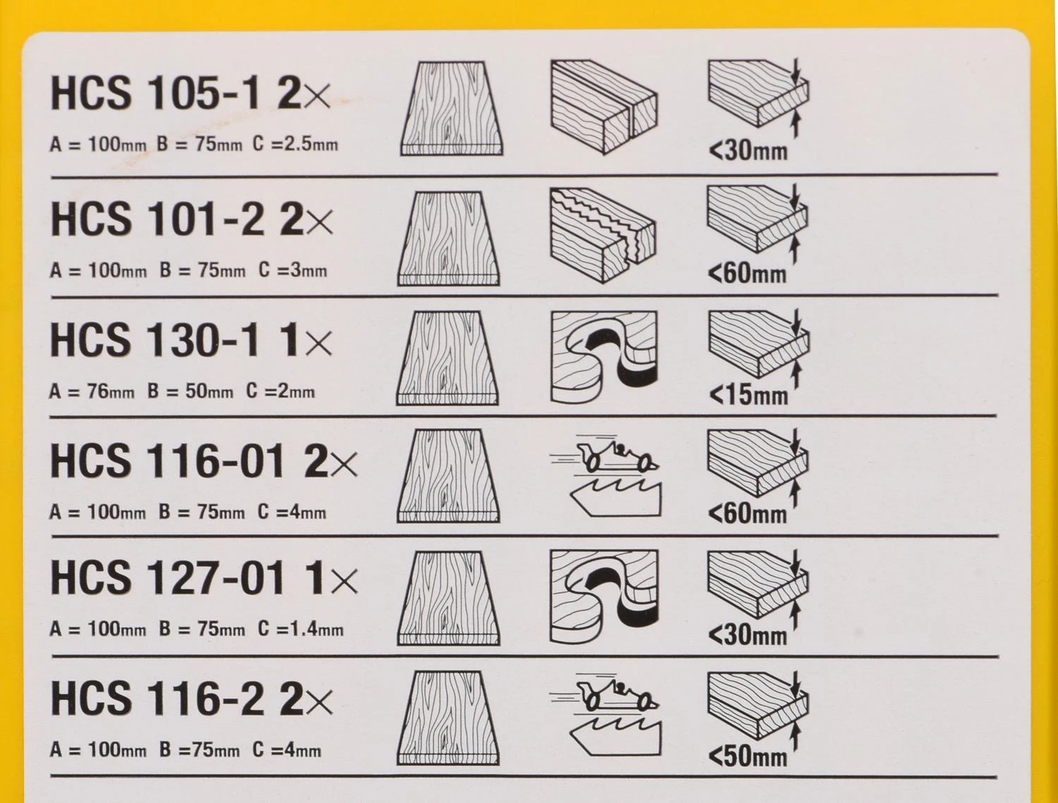 Pjūkleliai siaurapjūkliui DeWalt DT2290; 10 vnt.