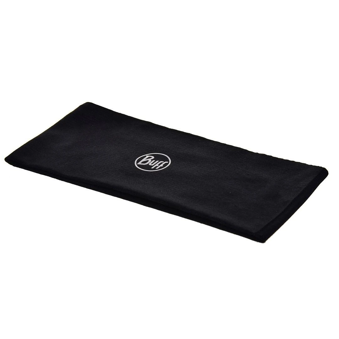 Kepurė Buff Coolnet UV plati galvos juosta, vientisa juoda