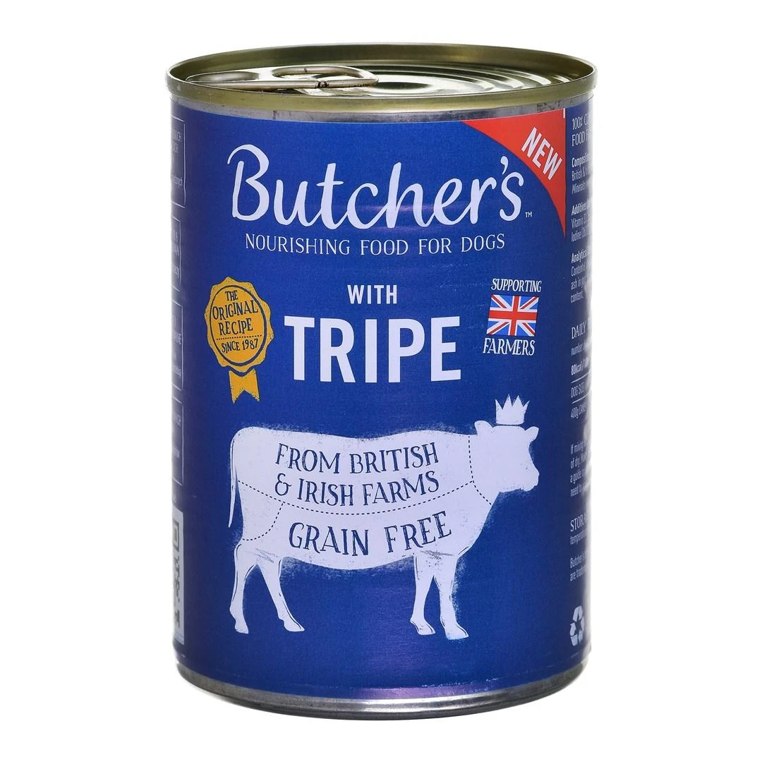 Šunų Maistas - Butcher's Original Tripe Mix Rumen Pate 400g