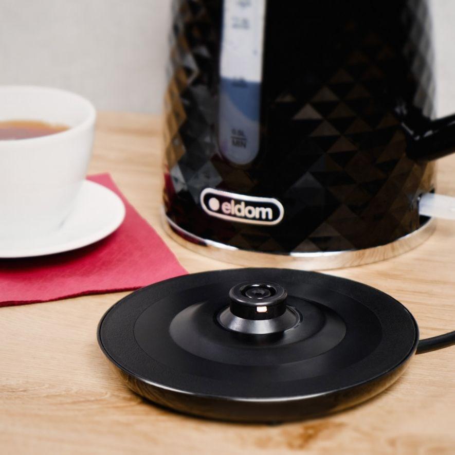 Elektrinis Virdulys - Eldom ELLI, Talpa 1,7 L, Galia 2200 W, Juodas